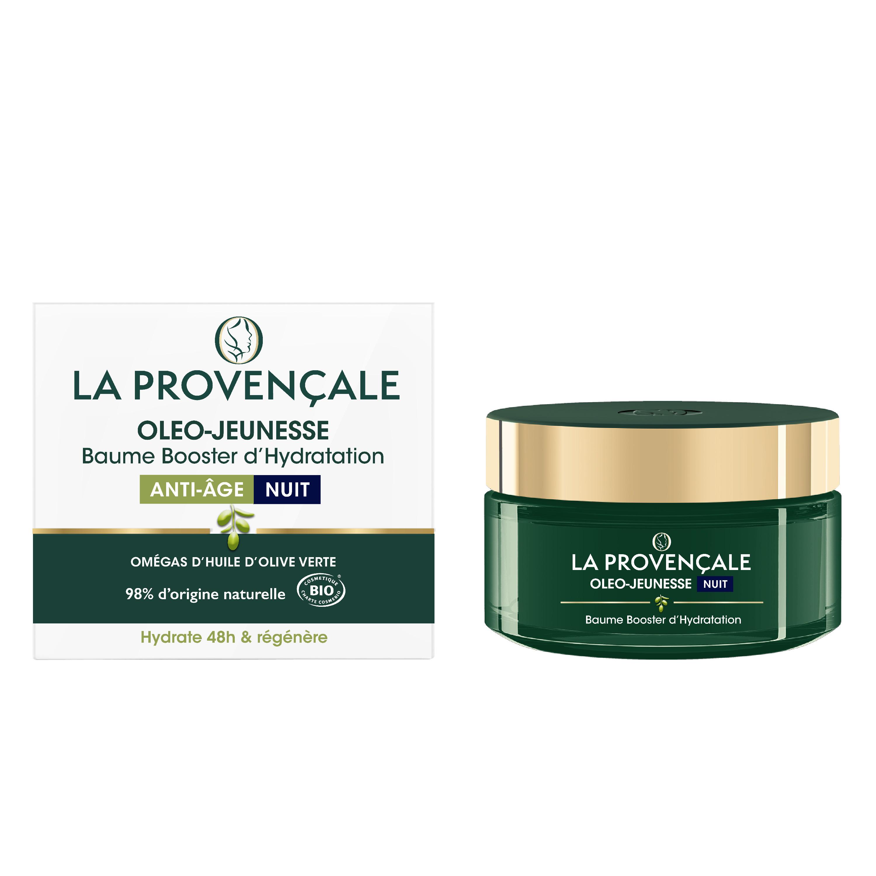 Voir la diapositive 2 : LA PROVENÇALE BIO Baume de jouvence anti-âge nuit huile d'olive bio 50ml