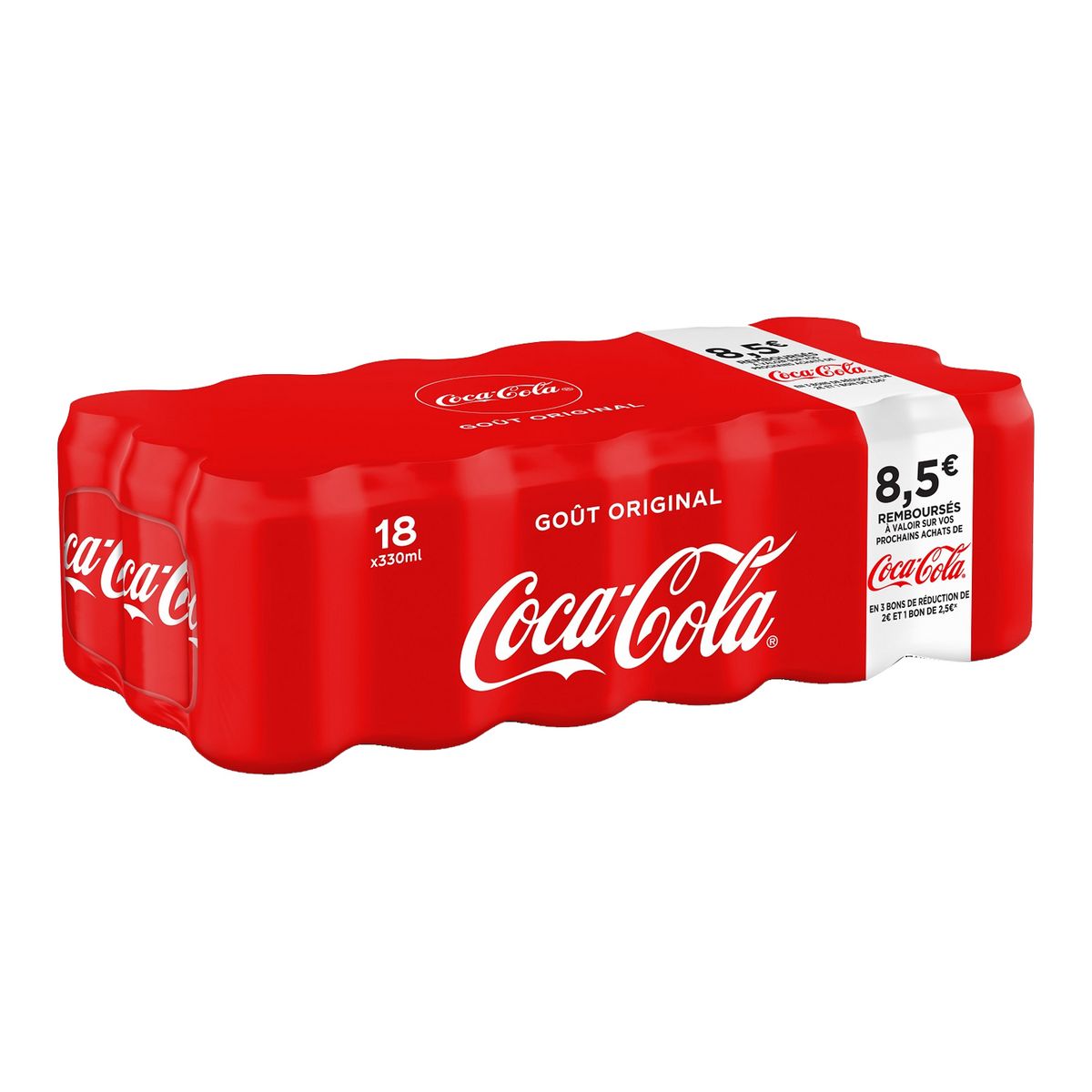 COCA-COLA Boisson gazeuse aux extraits végétaux goût original 18x33cl