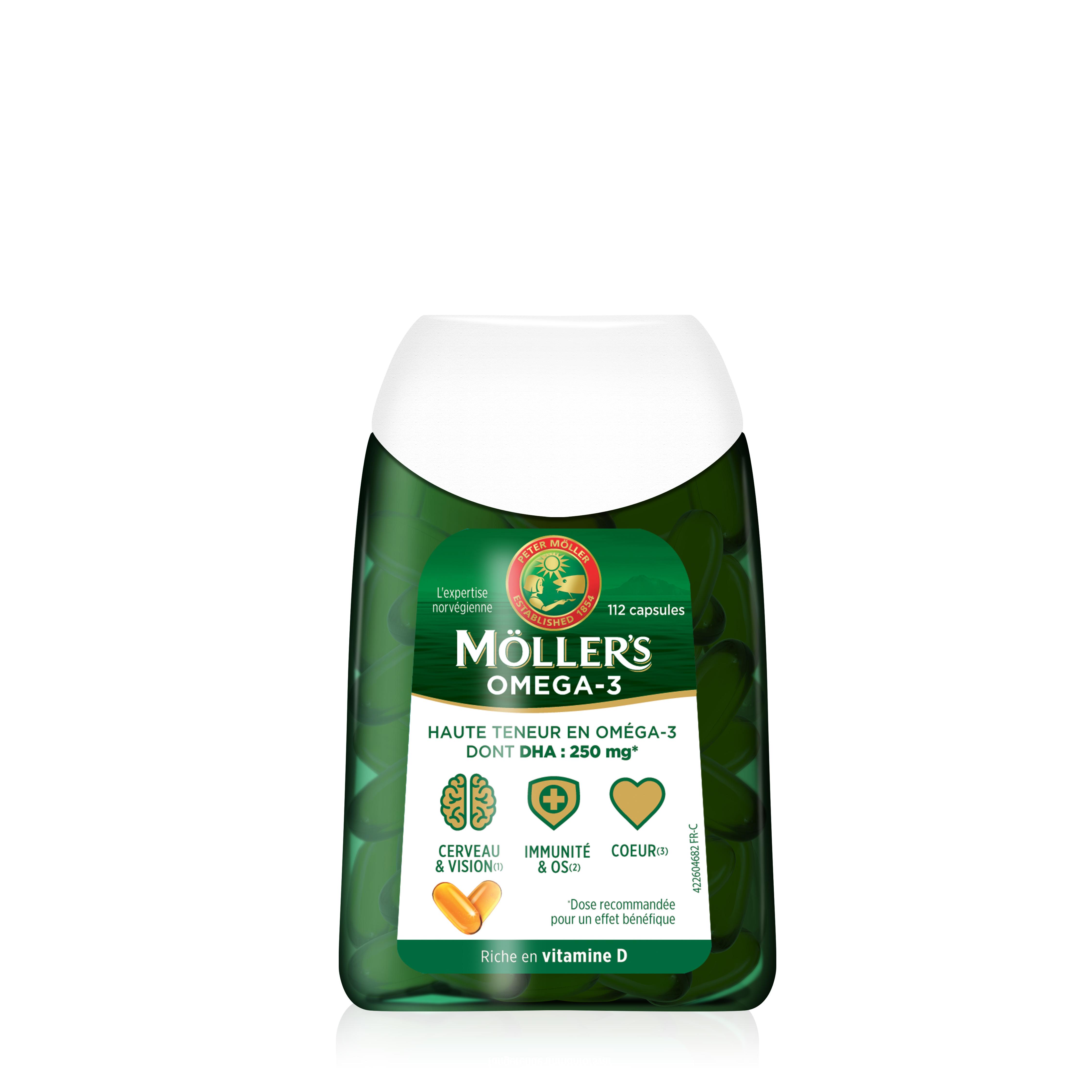 MOLLERS Compléments alimentaire omega 3 112 capsules