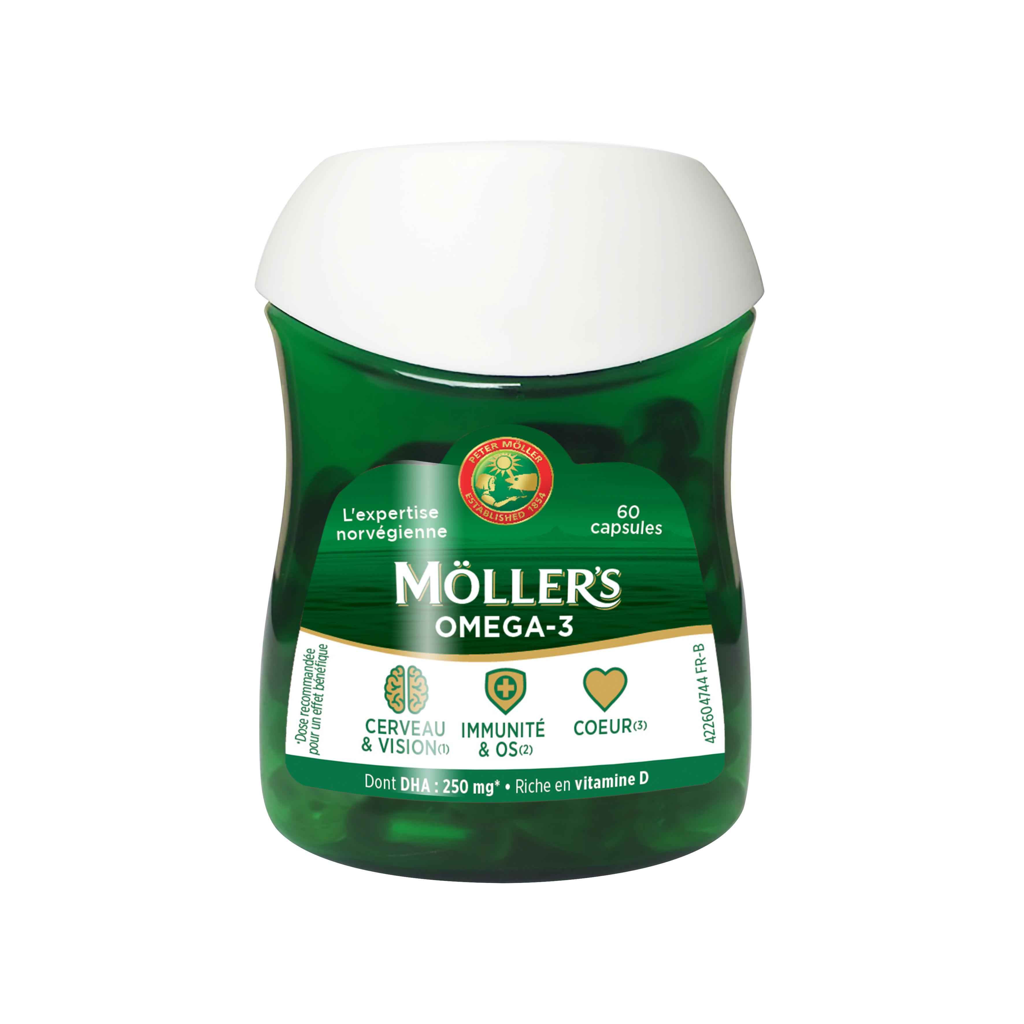 MOLLERS Compléments alimentaire omega 3 60 capsules