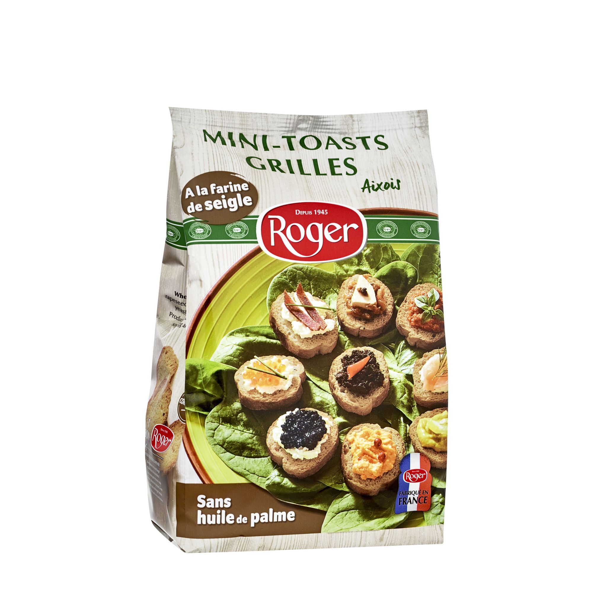 ROGER Mini toast grillés à la farine de seigle 150g