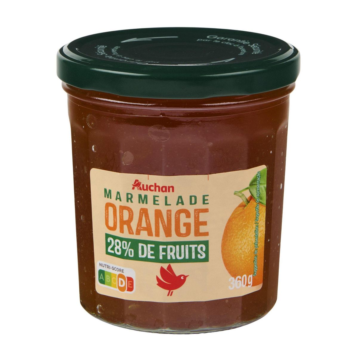 AUCHAN Marmelade d'orange 360g