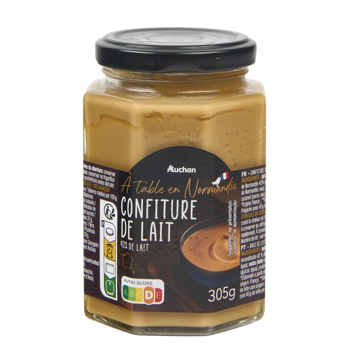 AUCHAN TERROIR Confiture de lait de Normandie 305g