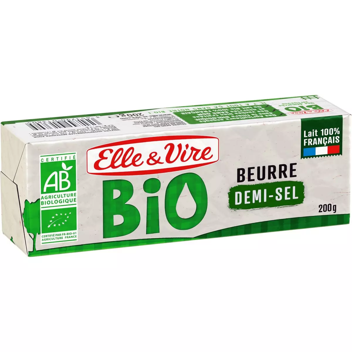 ELLE & VIRE Beurre demi-sel bio 200g