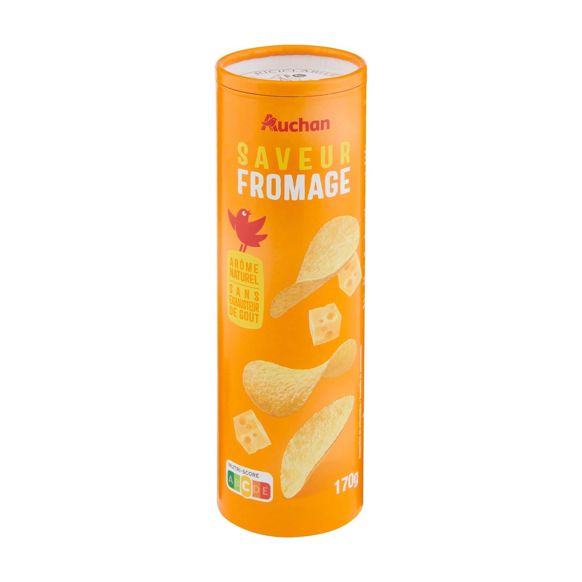 AUCHAN Chips tuiles saveur emmental 170g