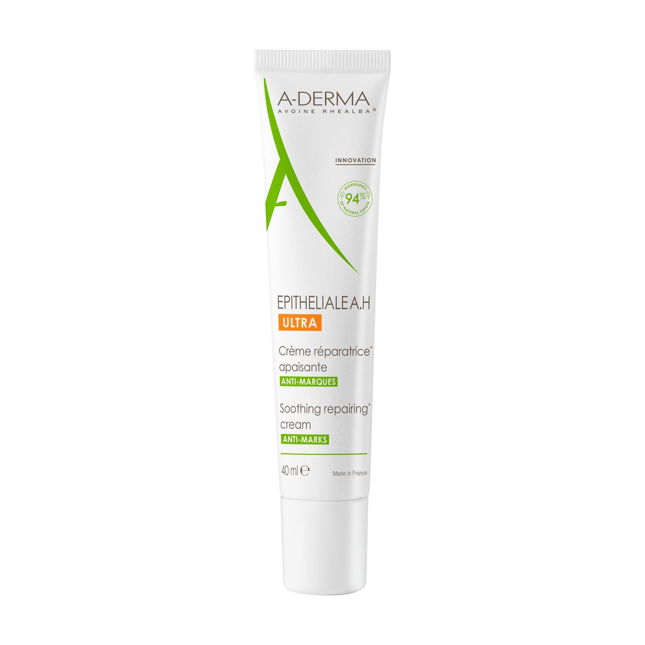 Voir la diapositive 1 : A-DERMA Epitheliale AH Crème réparatrice apaisante anti-marques 40ml