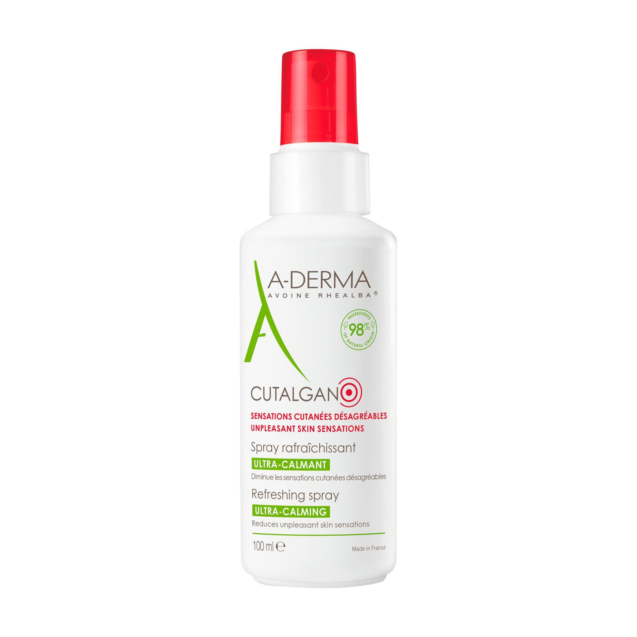 A-DERMA Cutalgan Spray rafraîchissant ultra-calmant sensations cutanées désagréables 100ml