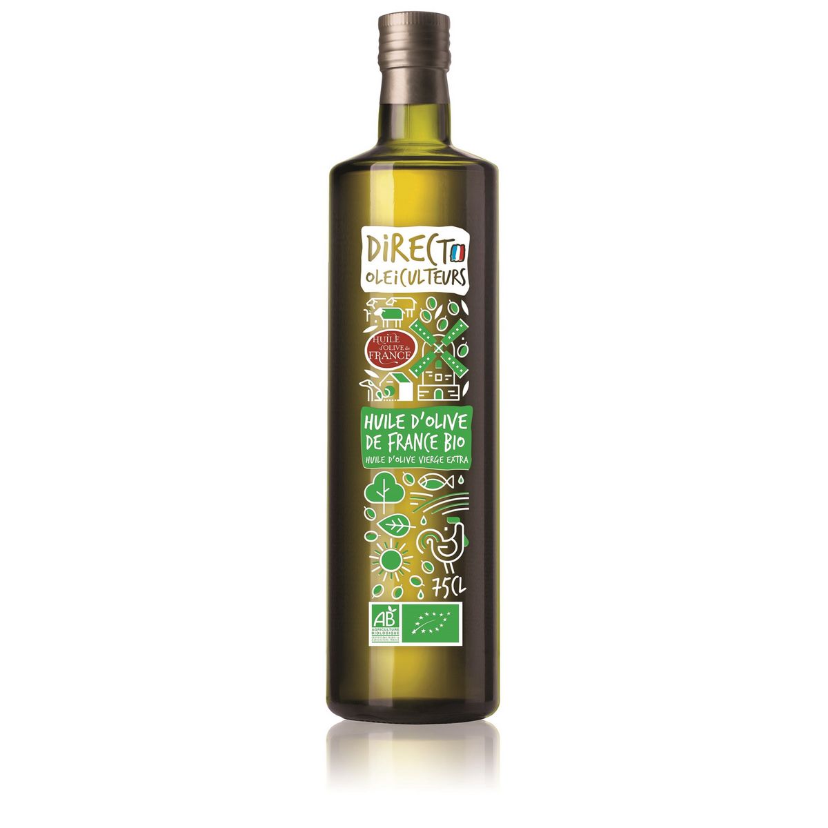 Direct oleiculteurs huile d'olive de france bio 75cl
