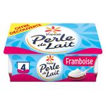 PERLE DE LAIT Yaourt sur lit de framboise 4x125g