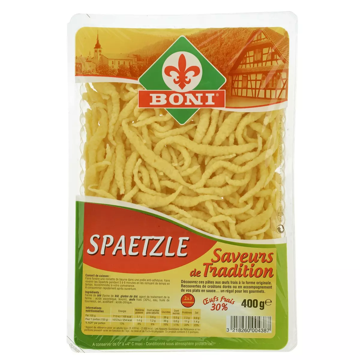 BONI Spaetzle 2-3 portions 400g