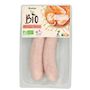 Voir la diapositive 3 : AUCHAN BIO Boudin blanc 2 pièces 250g
