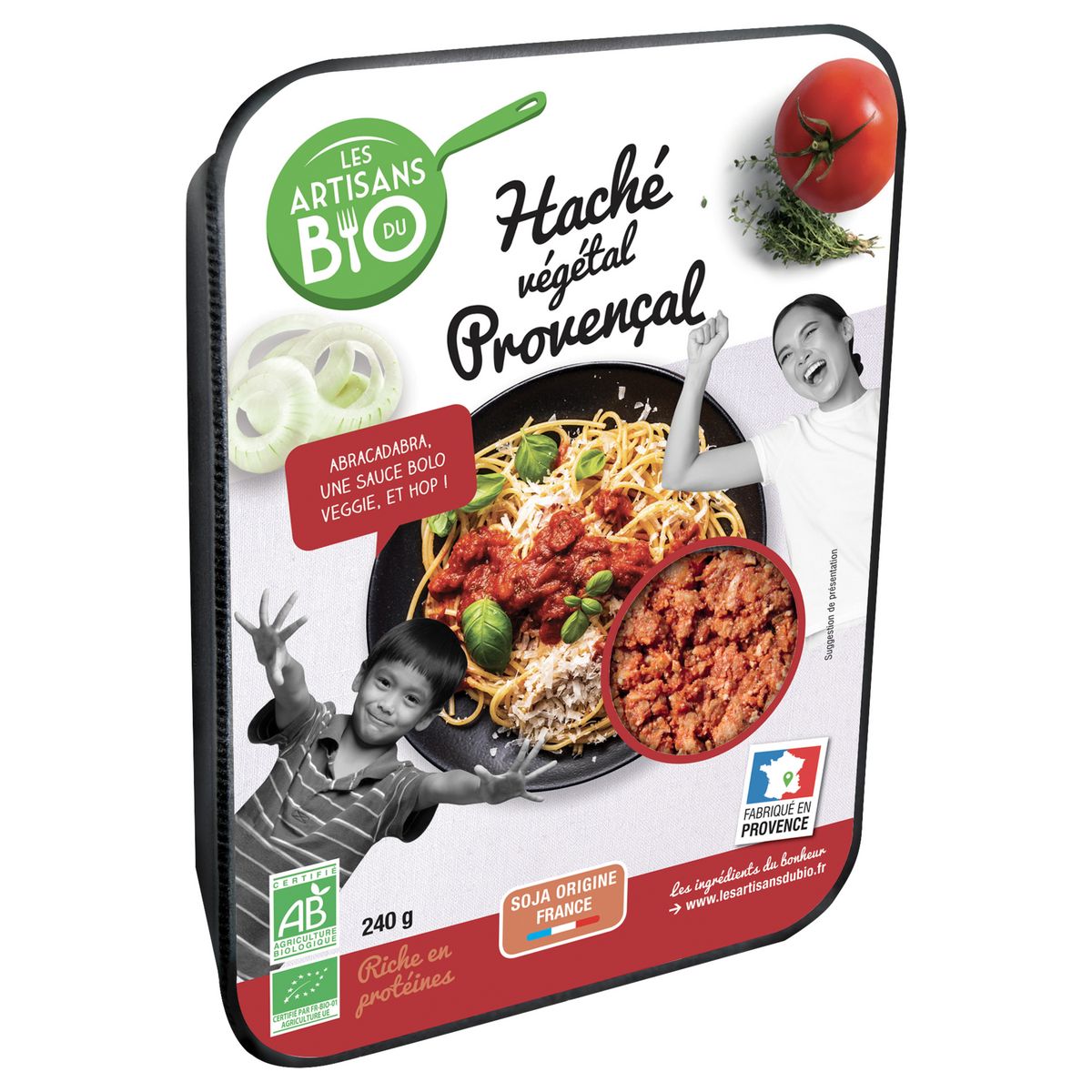 LES ARTISANS DU BIO Haché végétal provençale bio 240g