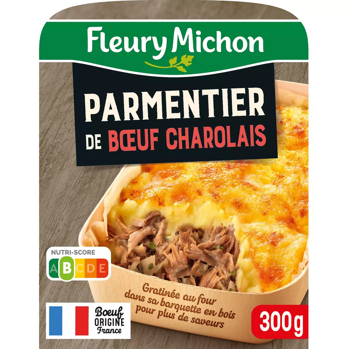 FLEURY MICHON Parmentier de bœuf charolais 1 portion 300g
