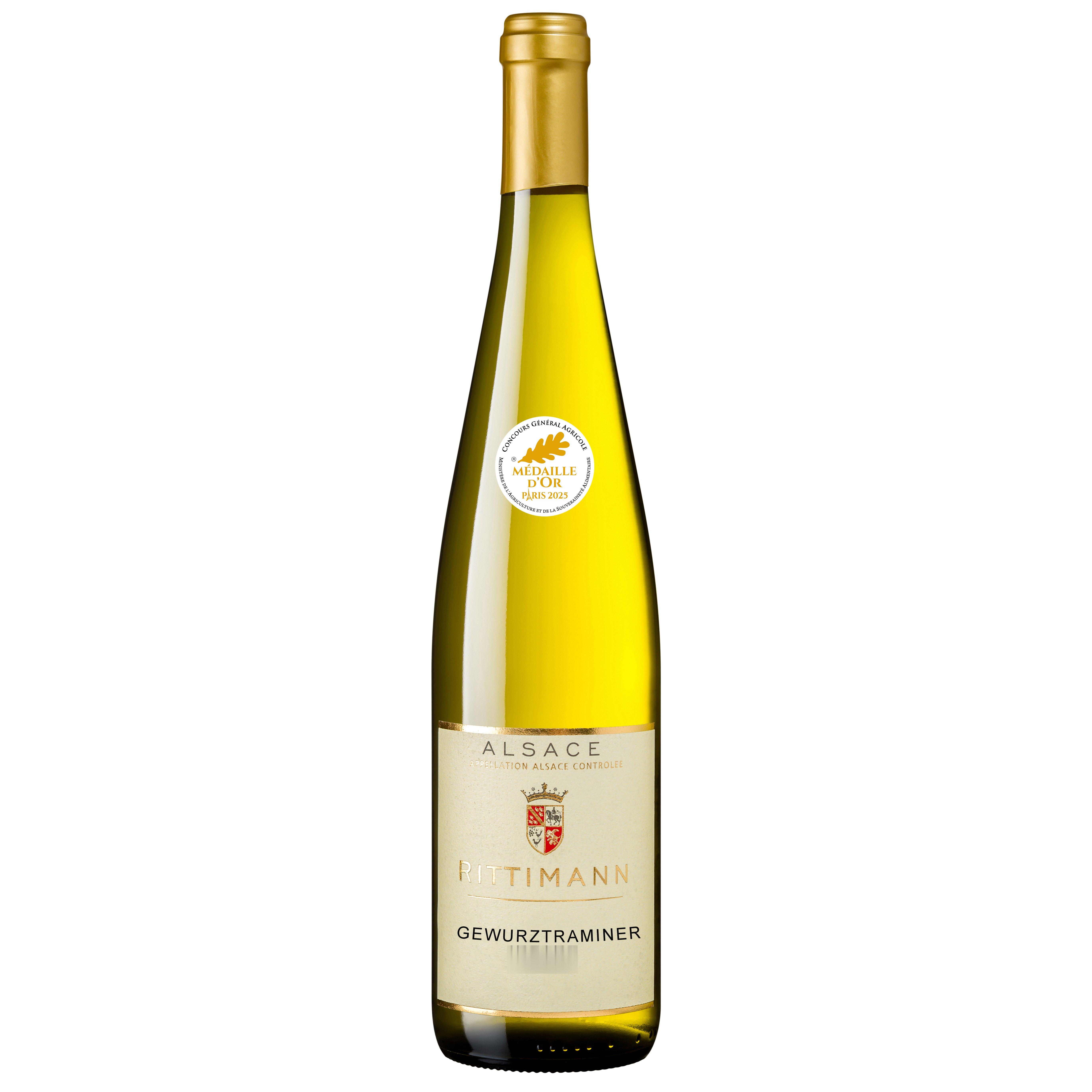 Voir la diapositive 2 : AOP Alsace Gewurztraminer Rittimann réserve particulière blanc 75cl