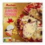 Voir la diapositive 3 : AUCHAN Crousti'zza pizza jambon fromage 1 pièce 550g