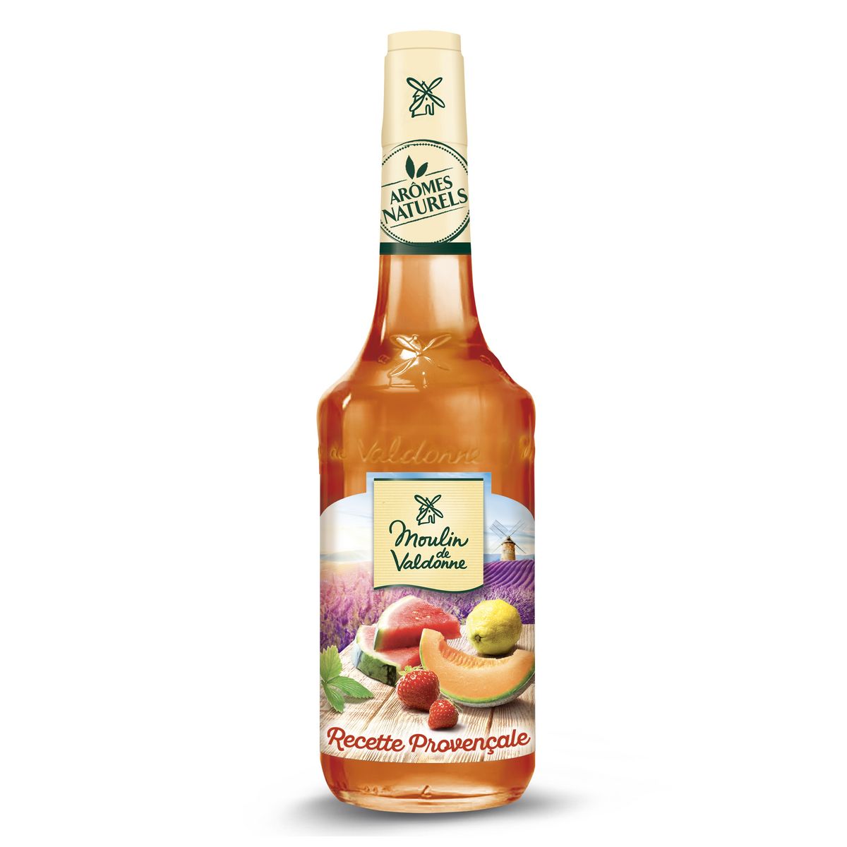 MOULIN DE VALDONNE Sirop recette provençale bouteille verre 70cl