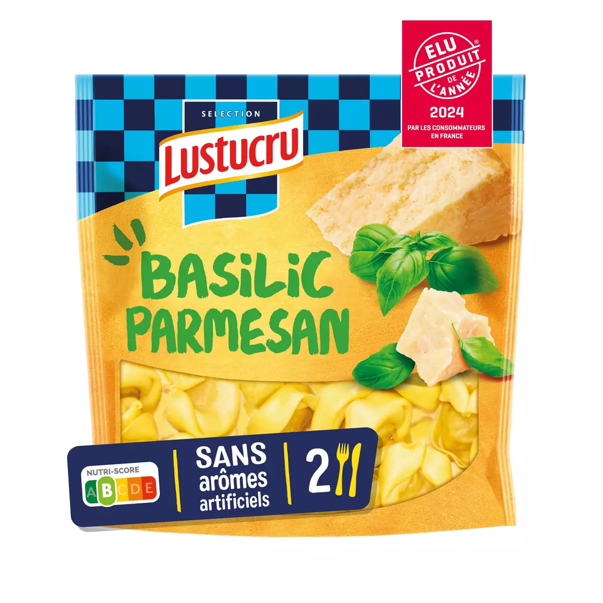 LUSTUCRU Tortellini basilic parmesan 2 portions 250g