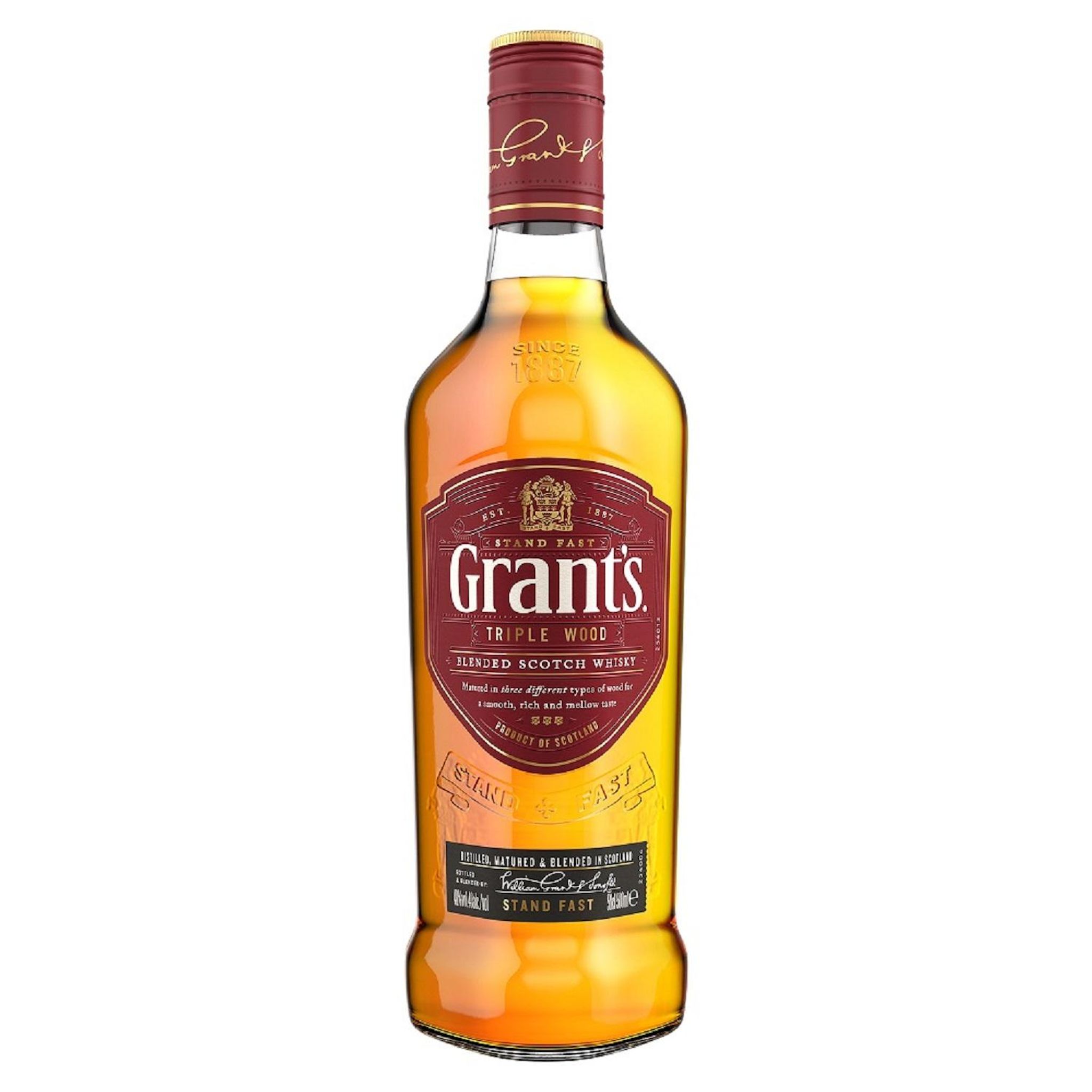 GRANTS Blended scotch whisky triple wood 40% 50cl