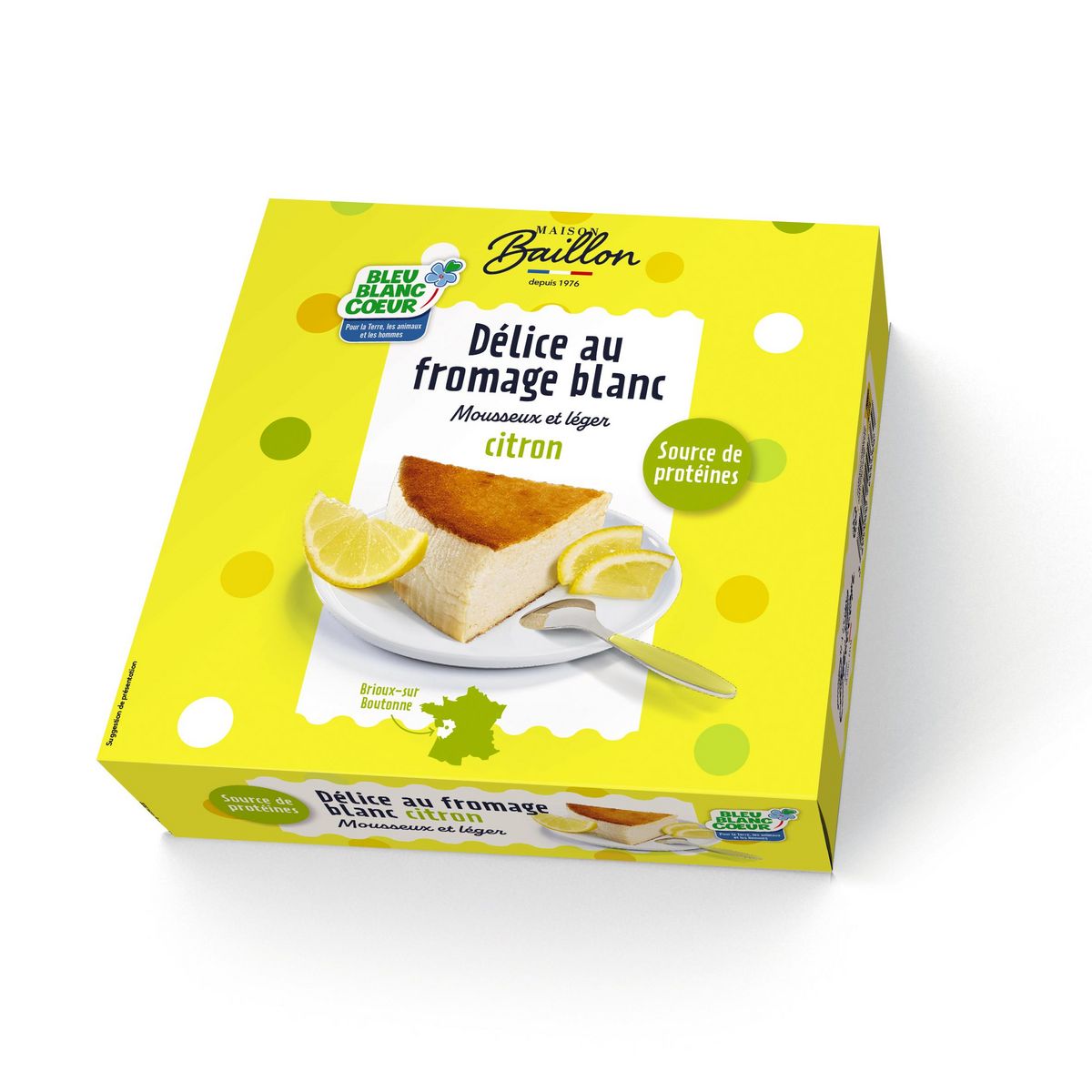 MAISON BAILLON Gâteau fromage blanc au citron 315g