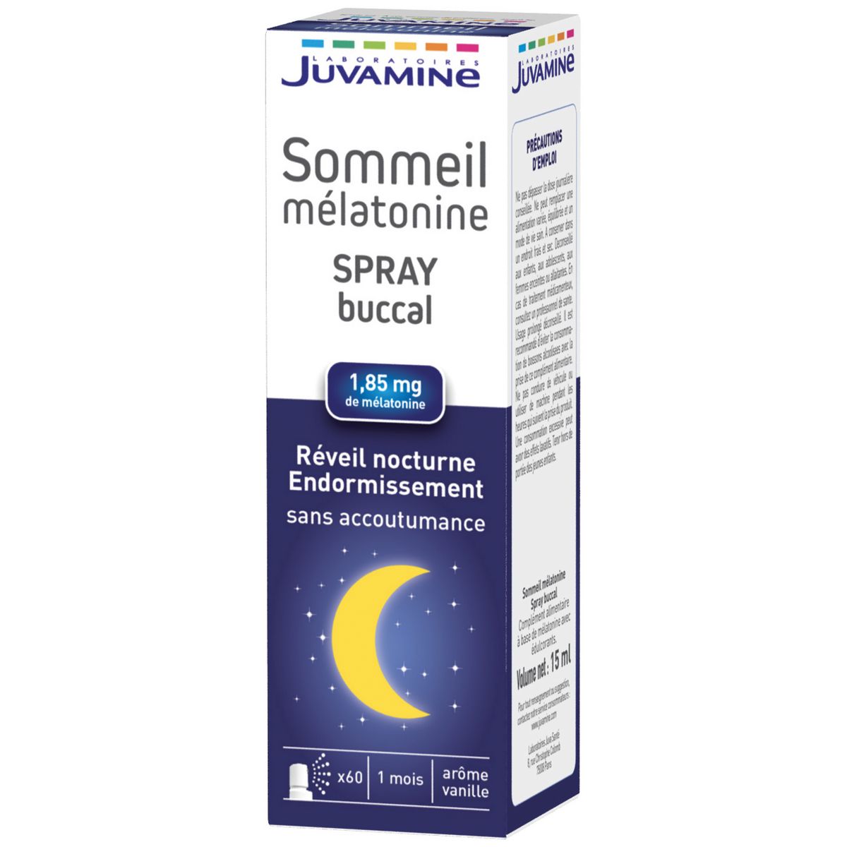 JUVAMINE Spray buccal pour sommeil à la mélatonine 15ml
