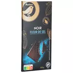 Gourmet AUCHAN GOURMET Tablette de chocolat noir dégustation à la fleur de sel 47%