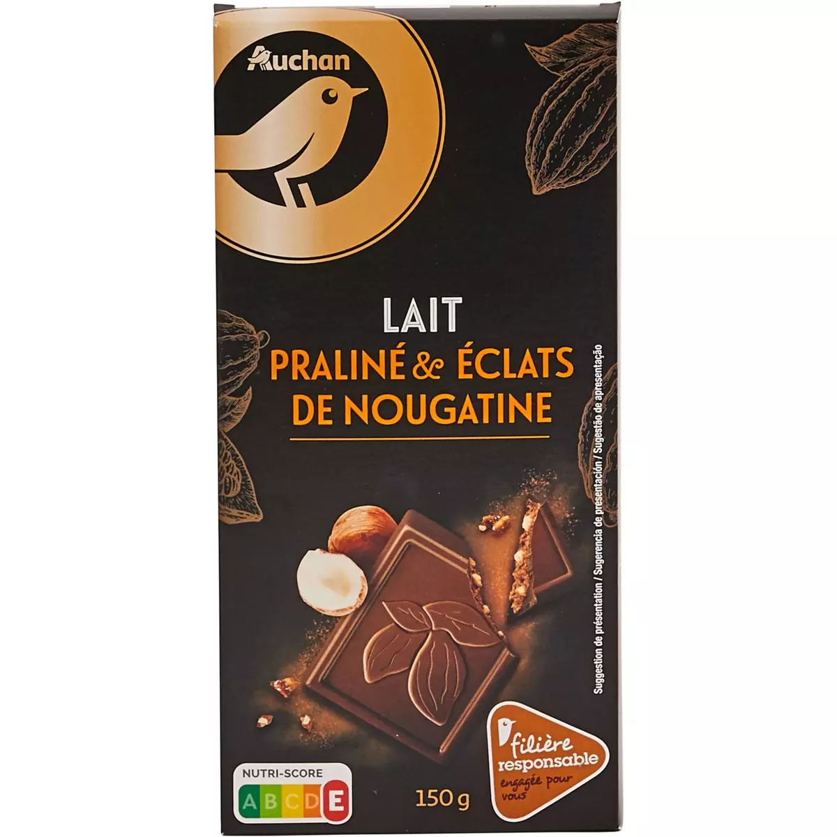 Chocolat au lait rocher, Lindt (150 g)