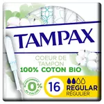 TAMPAX Cotton protection Tampons régulier avec applicateur 16 pièces