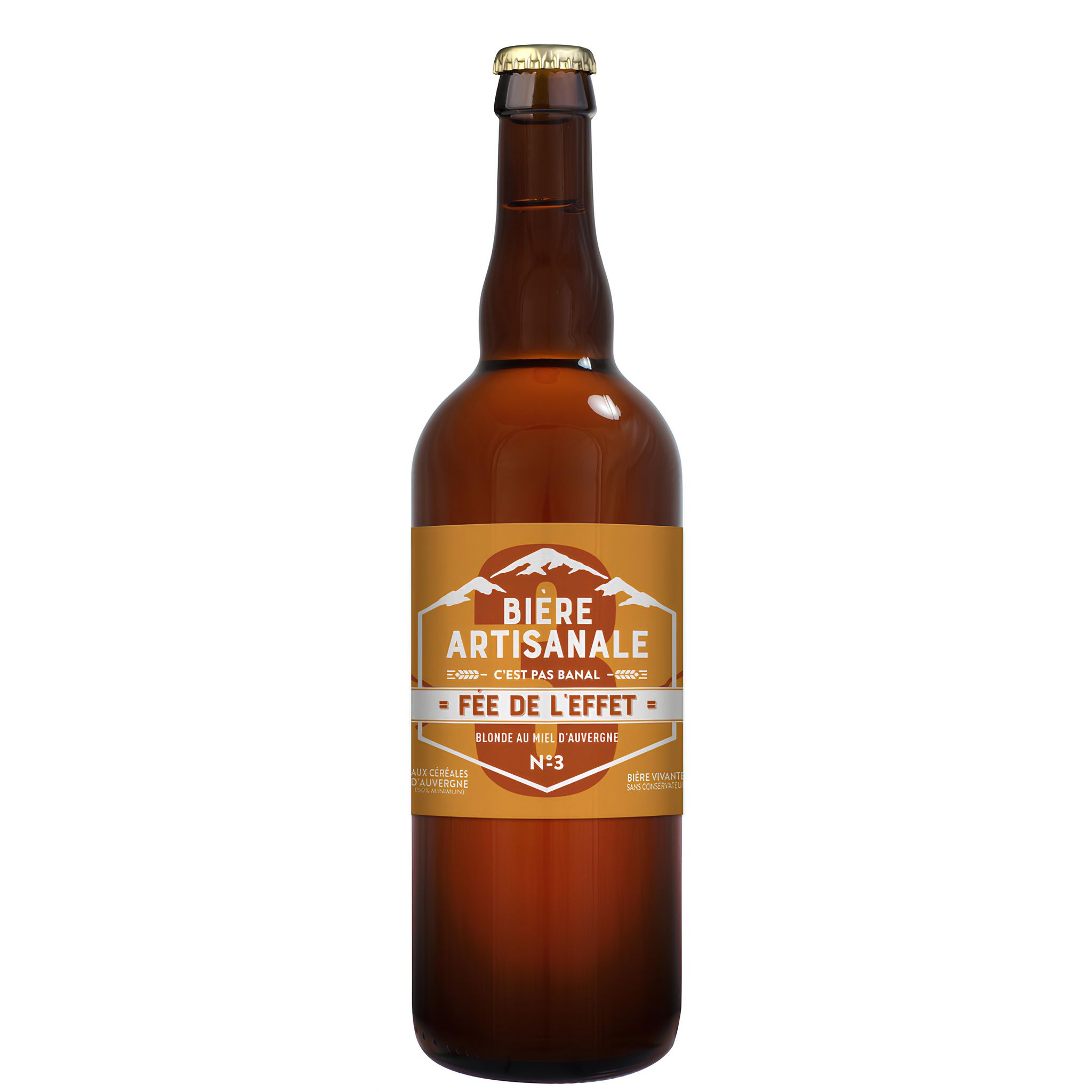 FÉE DE L'EFFET Bière artisanale blonde au miel 6% 75cl