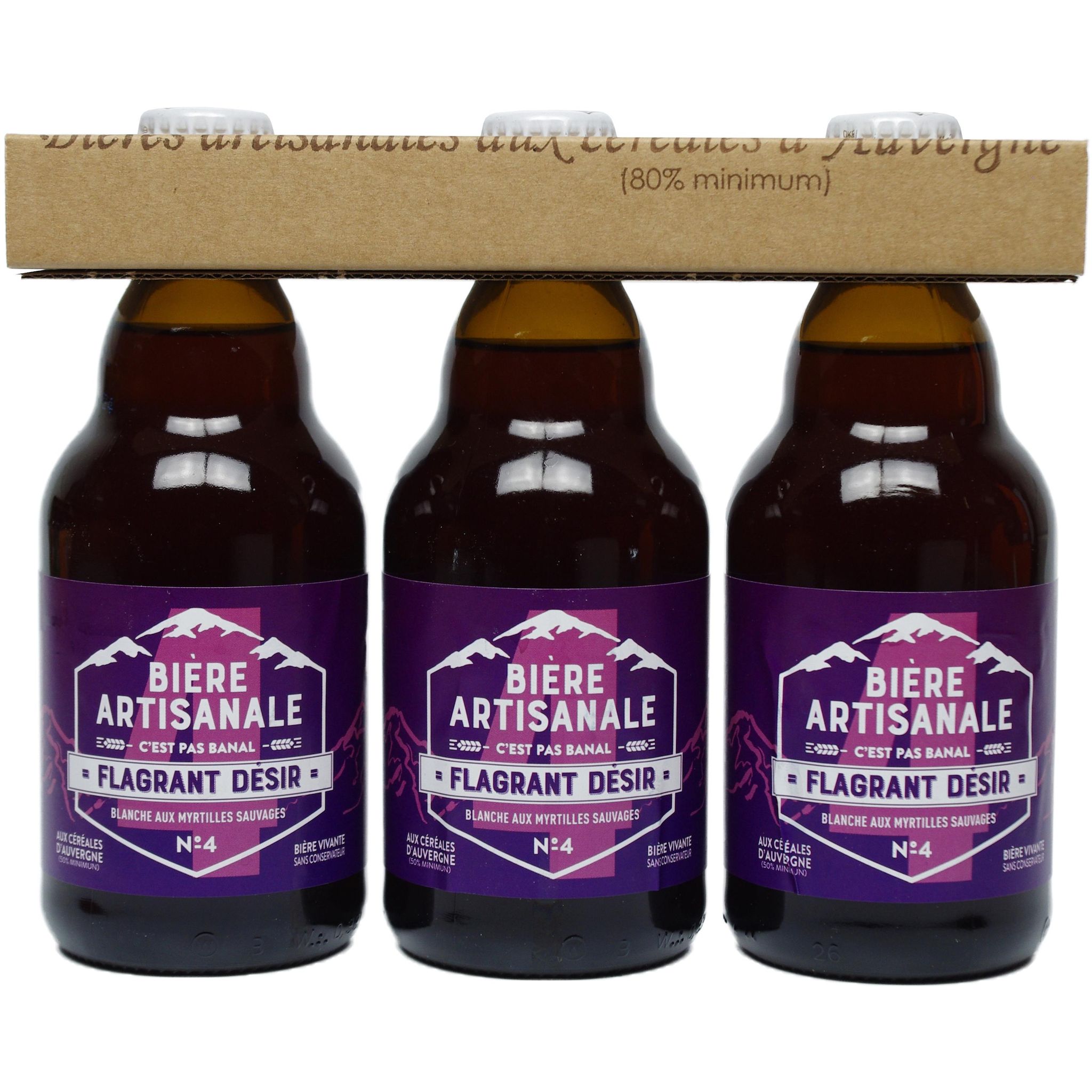 Flagrant désir Bière blanche aux myrtilles sauvages 6% 3x33cl