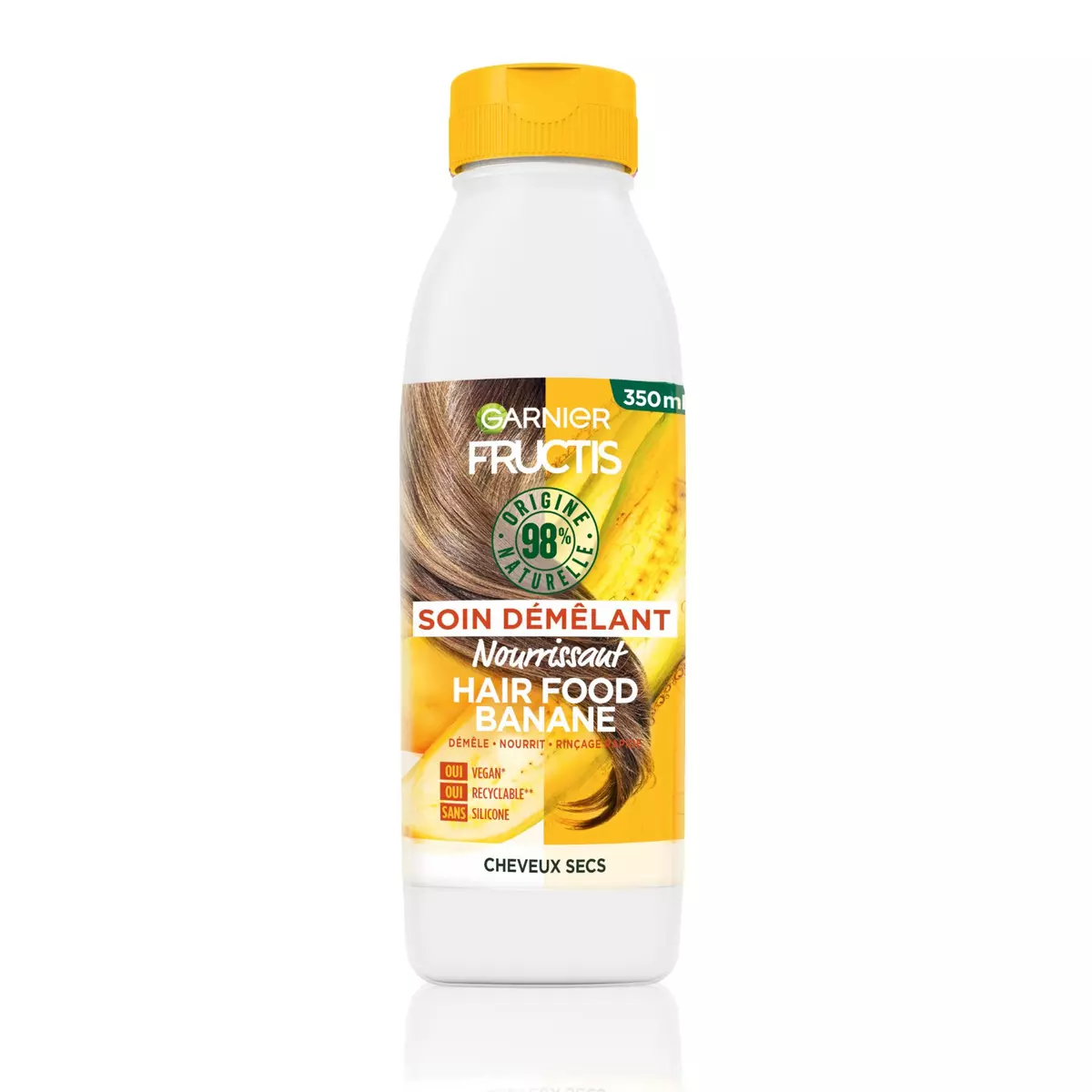 FRUCTIS Hair Food Soin démêlant vegan à la banane pour cheveux secs 350ml