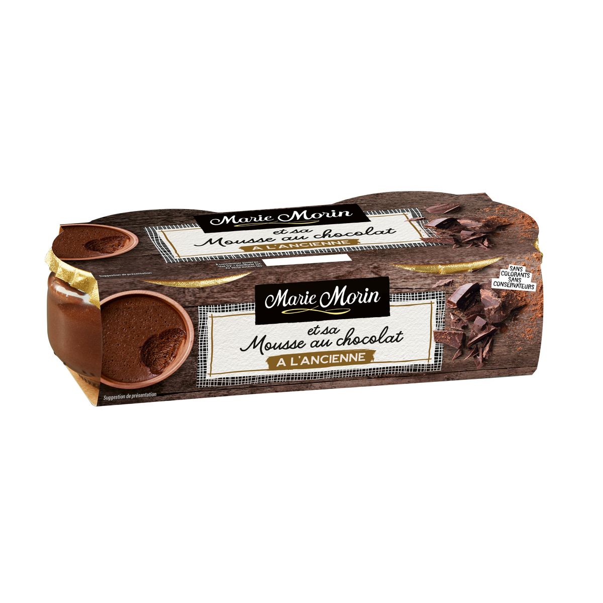 MARIE MORIN Mousse au chocolat à l'ancienne 2x100g