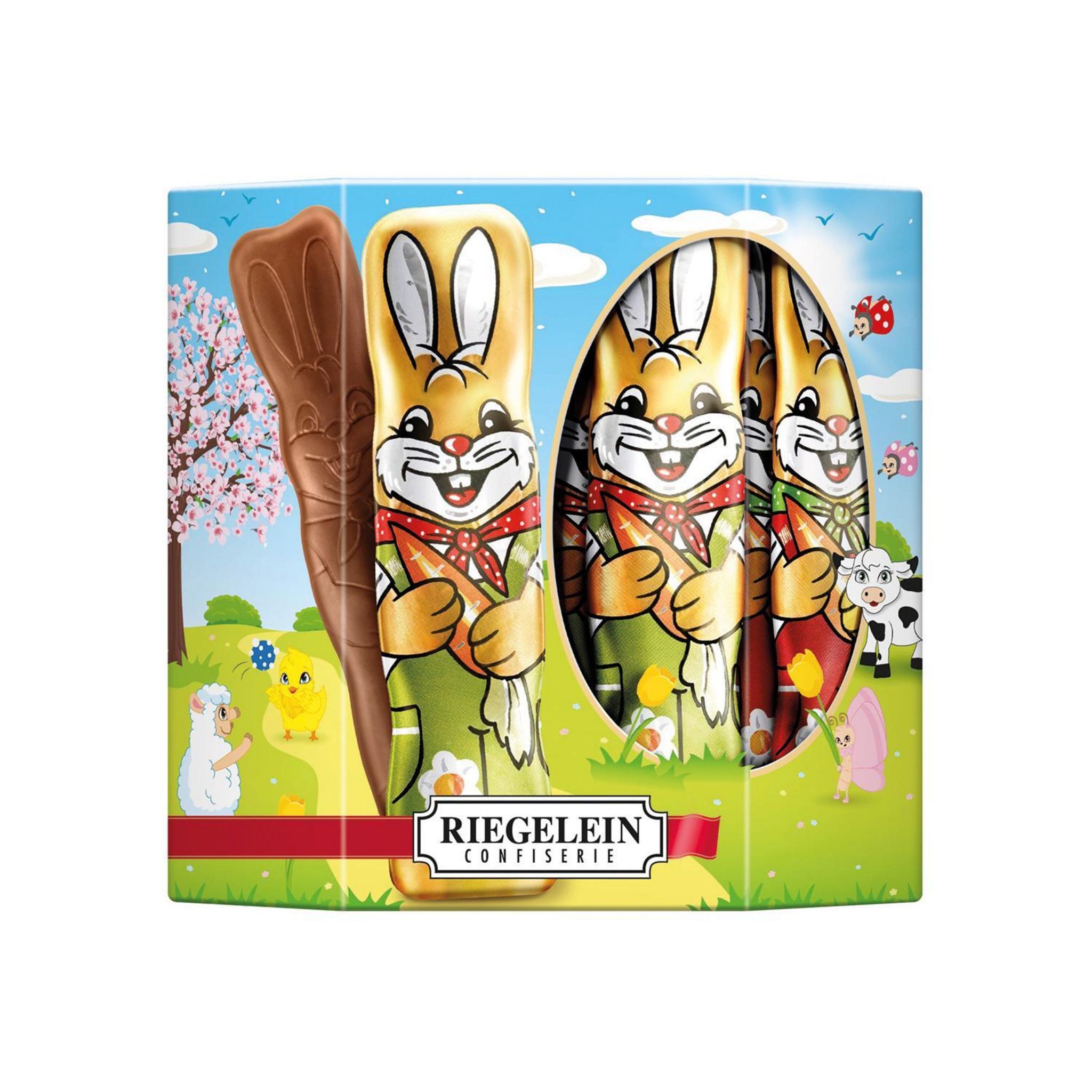 RIEGELEIN Lapin massif au chocolat au lait 125g