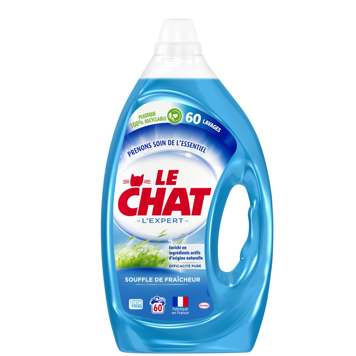 LE CHAT Lessive liquide souffle de fraîcheur 60 lavages 3l