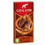 COTE D'OR Tablette de chocolat au lait fourrée praliné et caramel 1 pièce 200g