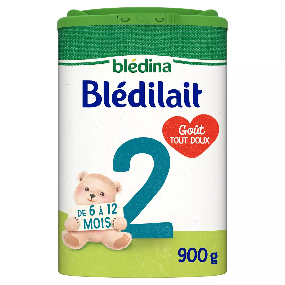 BLEDINA Blédilait 2 lait 2ème âge en poudre de 6 à 12 mois 900g