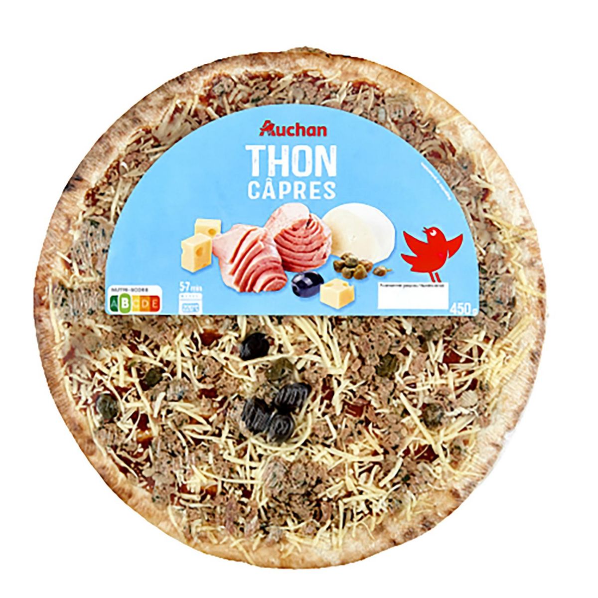 AUCHAN Pizza thon câpres 450g
