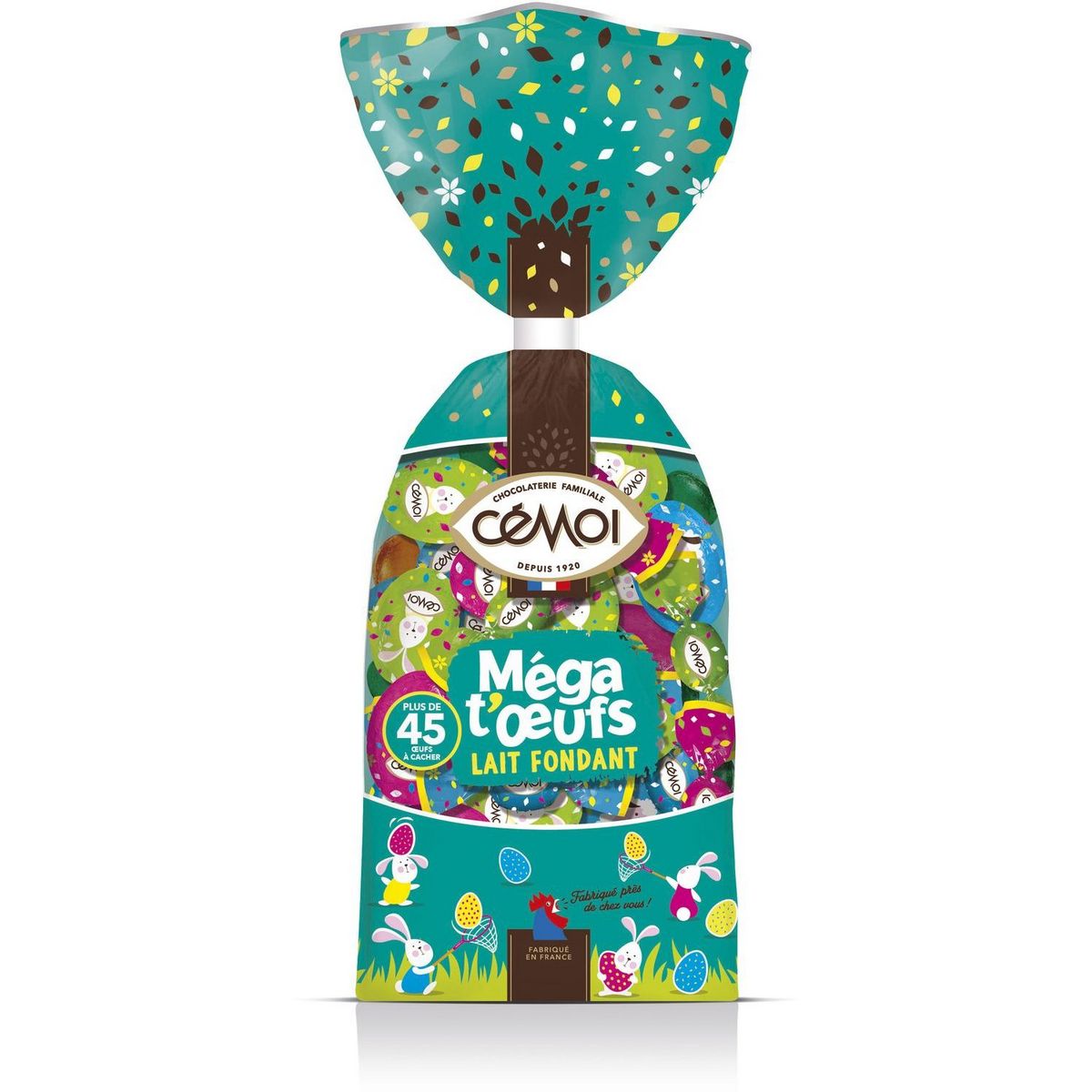 CEMOI Méga t'œufs praliné et chocolat au lait 45 œufs minimum 450g