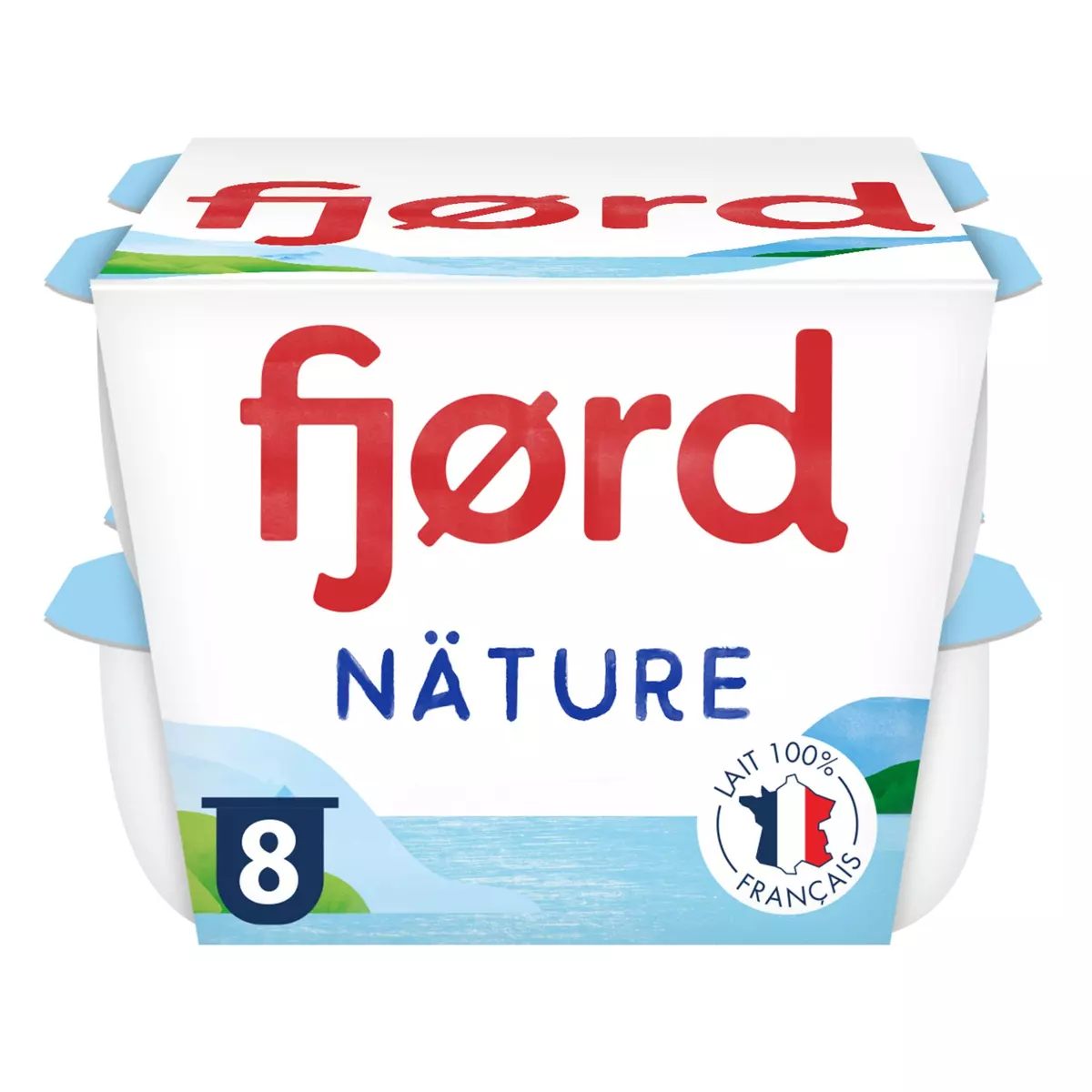 FJORD Yaourt fromage blanc nature 8x125g
