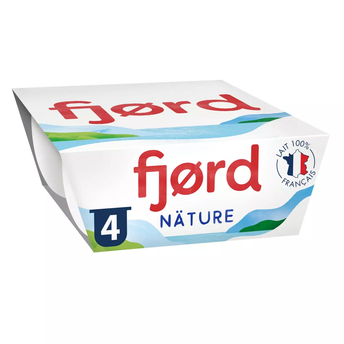 FJORD Yaourt fromage blanc nature 4x125g