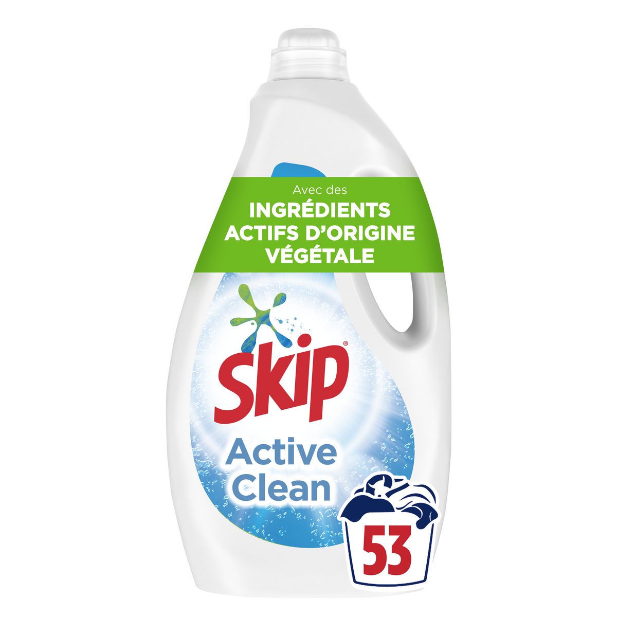 SKIP Lessive liquide active clean 53 lavages 2,65l