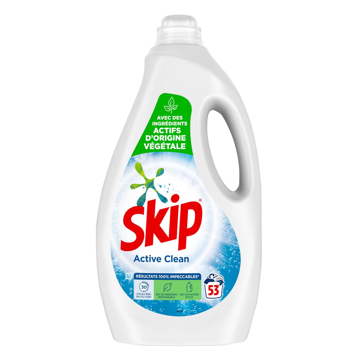 SKIP Lessive liquide active clean 53 lavages 2,65l