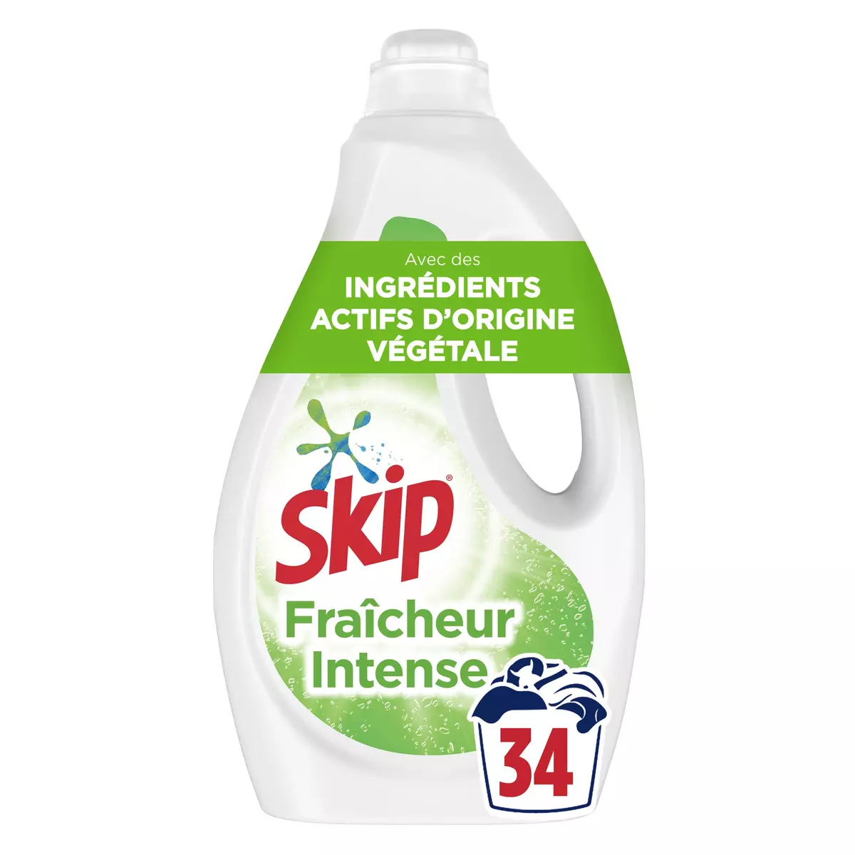 SKIP Lessive liquide diluée fraîcheur intense 34 lavages 1,7l pas