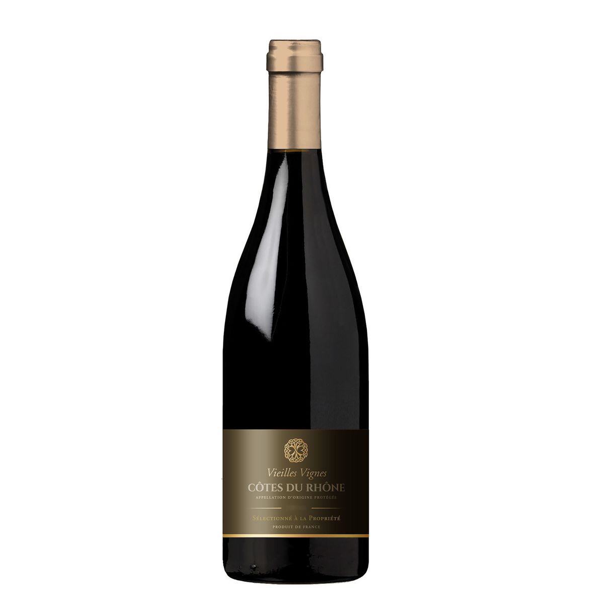 Vin rouge AOP Côtes-du-Rhône vieilles vignes 2018 75cl