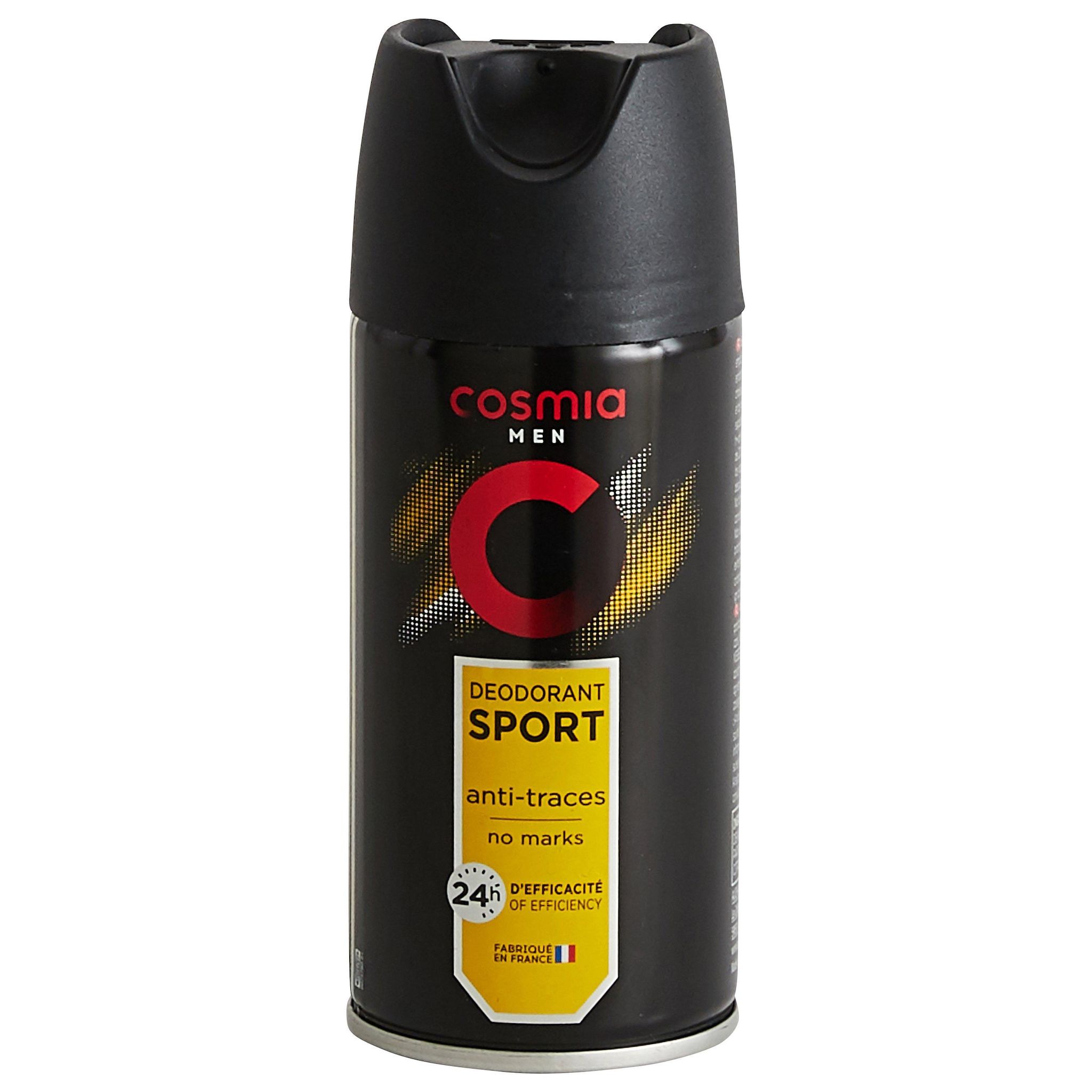 Voir la diapositive 3 : COSMIA MEN Déodorant spray homme 24h sport anti-traces 150ml