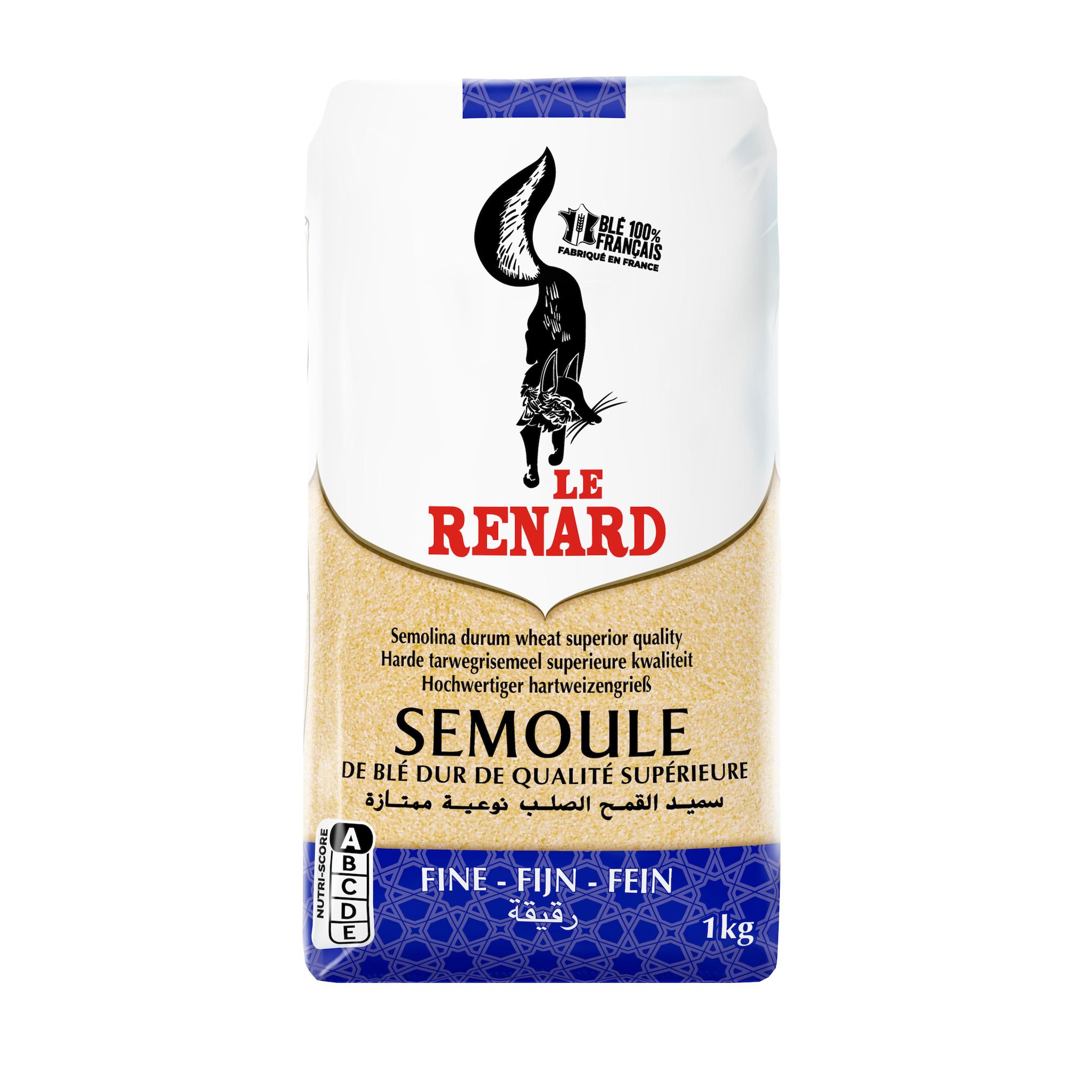Voir la diapositive 2 : LE RENARD Semoule de blé fine 1kg