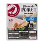 Voir la diapositive 2 : AUCHAN Blanc de poulet taux de sel réduit 6 tranches 180g