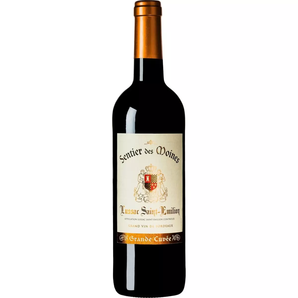 Vin rouge AOP Lussac-Saint-Emilion Sentier des Moines Grande cuvée 75cl
