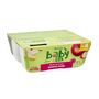 Voir la diapositive 2 : AUCHAN BABY BIO Petit pot purée de fruits pomme poire dès 4 mois 4x100g