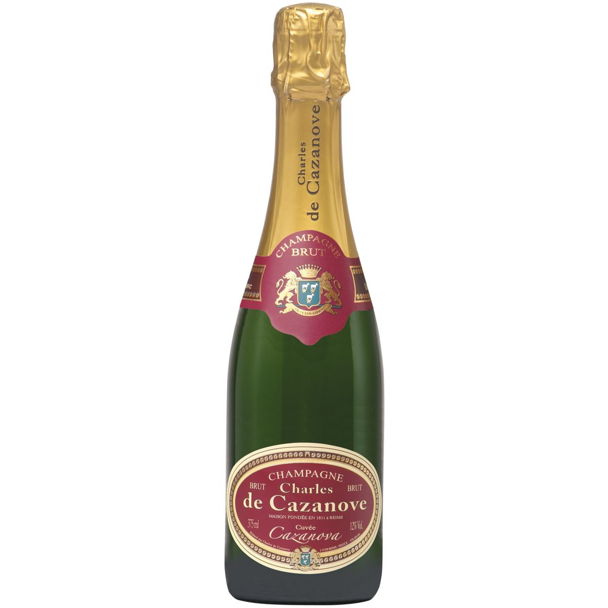 CHARLES DE CAZANOVE AOP Champagne cuvée Cazanova 37.5cl