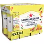 SAN PELLEGRINO Eau gazeuse aromatisée citron et framboise boîtes 6x33cl